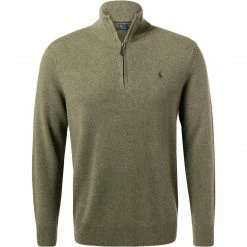 Polo Ralph Lauren Pullover 710723053/011 Troyer, Wolle, Olivgrün meliert, Thymian