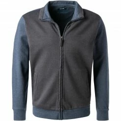 Pierre Cardin Sweatjacke 54719/000/12426/7000 Baumwolle, Dunkelbraun-blau meliert, Dunkelbraun