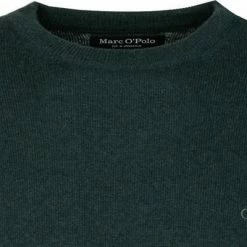 Marc O'Polo Pullover 131 5161 60504/491 Schurwolle-Baumwolle, Tannengrün meliert, Dunkelgrün -striangebote 382318 norm2
