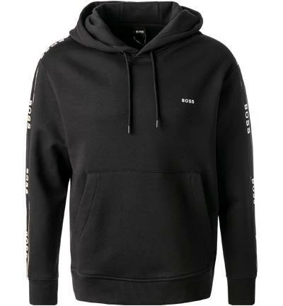 BOSS Hoodie Seeger 50472009/001 Baumwolle, Schwarz 4 BOSS Hoodie Seeger 50472009/001 Baumwolle, Schwarz – Bild 2