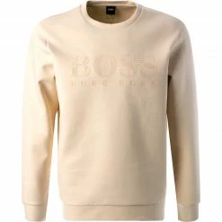BOSS Sweatshirt Salbo Iconic 50463755/131 Baumwolle, Wollweiß