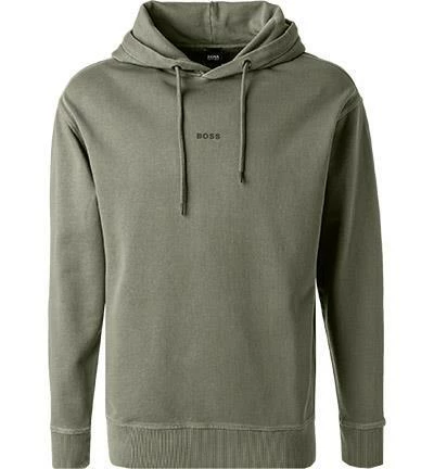 BOSS Hoodie Wefadehoody 50470893/360 Baumwolle, Olivegrün, Olive 4 BOSS Hoodie Wefadehoody 50470893/360 Baumwolle, Olivegrün, Olive – Bild 2