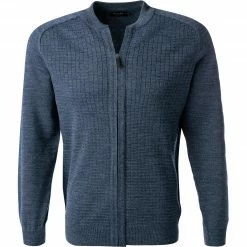 Maerz Strickjacke 582100/382 Cardigan, Merinowolle, Jeansblau
