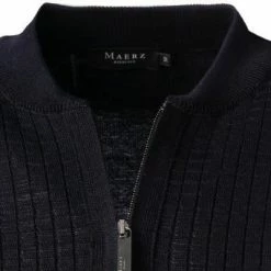 Maerz Strickjacke 582100/399 Cardigan, Merinowolle, Nachtblau -striangebote 382812 norm2