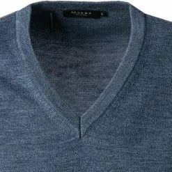 Maerz V-Pullover 490400/382 Merinowolle, Denimblau, Denim -striangebote 382816 norm2