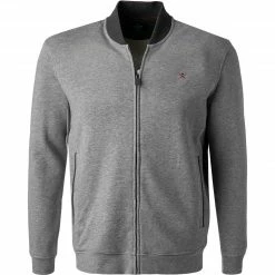 HACKETT Sweatjacke HM580987/933 Classic Fit, Baumwolle, Grau meliert, Grau