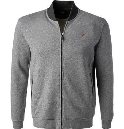 HACKETT Sweatjacke HM580987/933 Classic Fit, Baumwolle, Grau meliert, Grau 4 HACKETT Sweatjacke HM580987/933 Classic Fit, Baumwolle, Grau meliert, Grau – Bild 2