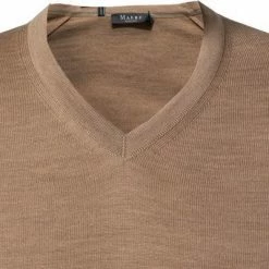 Maerz V-Pullover 470400/150 Modern Fit, Merinowolle, Haselnuss -striangebote 383047 norm2