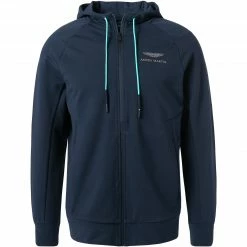 HACKETT Hoodie HM580971/595 Sweatjacke, ASTON MARTIN, Baumwolle, Navy