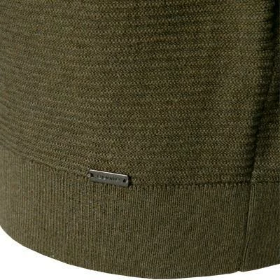 OLYMP Casual Modern Fit Strickjacke 5302/16/47 Baumwolle, Olivegrün, Oliv 6 OLYMP Casual Modern Fit Strickjacke 5302/16/47 Baumwolle, Olivegrün, Oliv – Bild 4