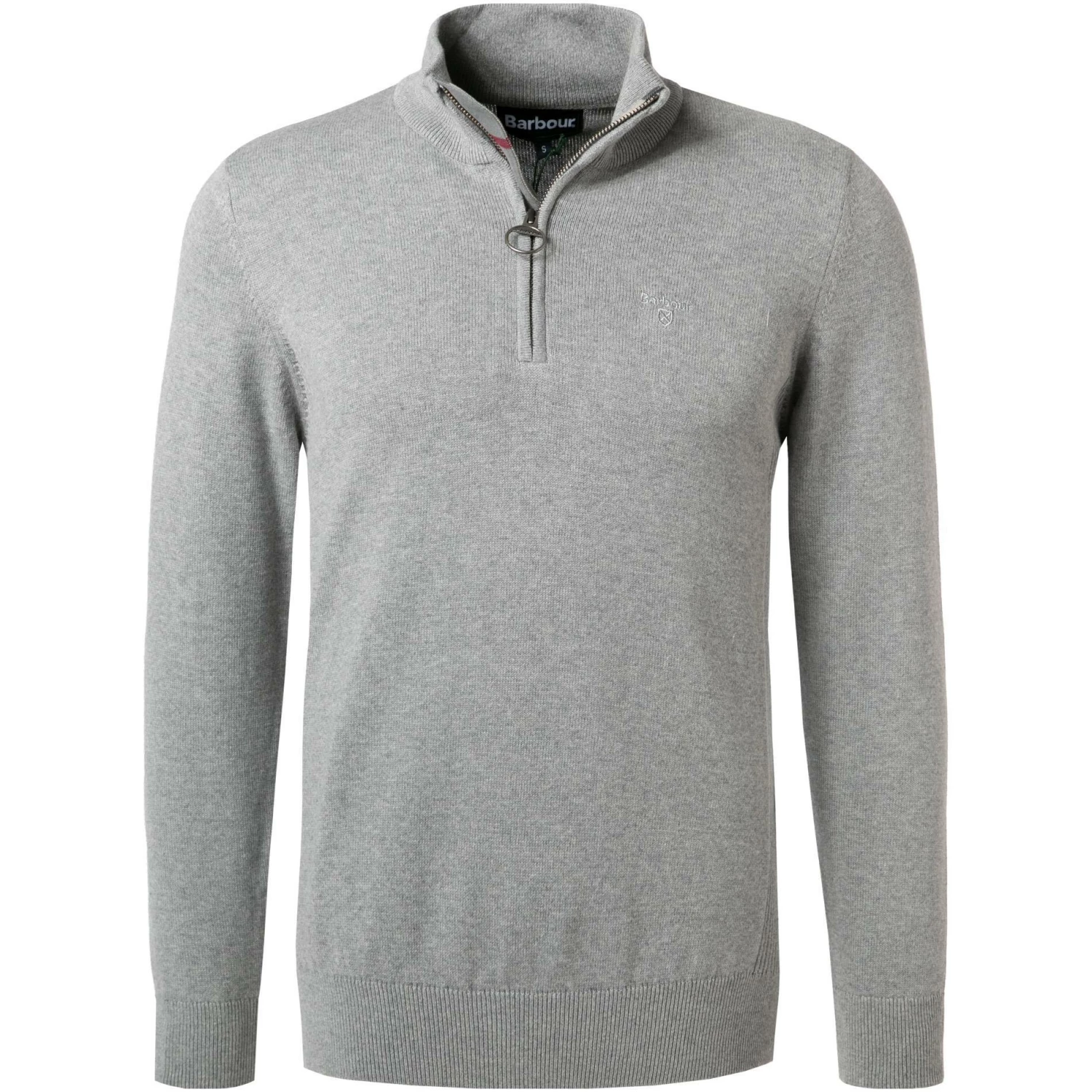 Barbour Pullover Cottn Half Zip grey MKN1074GY52 Toyer, Baumwolle, Grau 3 Barbour Pullover Cottn Half Zip grey MKN1074GY52 Toyer, Baumwolle, Grau