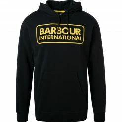 Barbour Hoodie Pop Over MOL0329BK31 Baumwolle, Schwarz