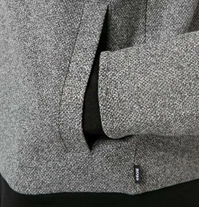 BOSS Sweatjacke Skiles 50461364/001 Baumwolle, Schwarz meliert , Schwarz 7 BOSS Sweatjacke Skiles 50461364/001 Baumwolle, Schwarz meliert , Schwarz – Bild 5