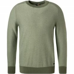 BOSS Pullover Kapull 50461102/360 Baumwolle, Hellgrün meliert, Grün