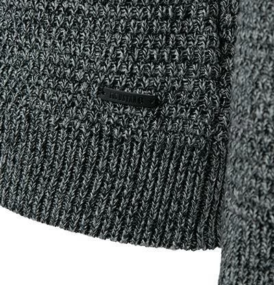 MUSTANG Pullover 1011887/4140 Troyer, Baumwolle, Grau meliert, Grau 6 MUSTANG Pullover 1011887/4140 Troyer, Baumwolle, Grau meliert, Grau – Bild 4