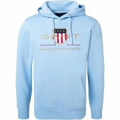 Gant Hoodie 2047056/468 Baumwolle, Capriblau