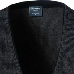 OLYMP Casual Modern Fit Strickweste 5306/18/18 Baumwolle-Seide, Marineblau meliert, Marine -striangebote 383574 norm2