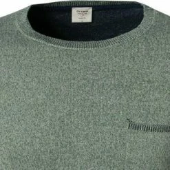 OLYMP Casual Level Five B. Fit Pullover 5356/15/45 Body Fit, Schurwolle-Leinen, Grün meliert, Grün -striangebote 383585 norm2