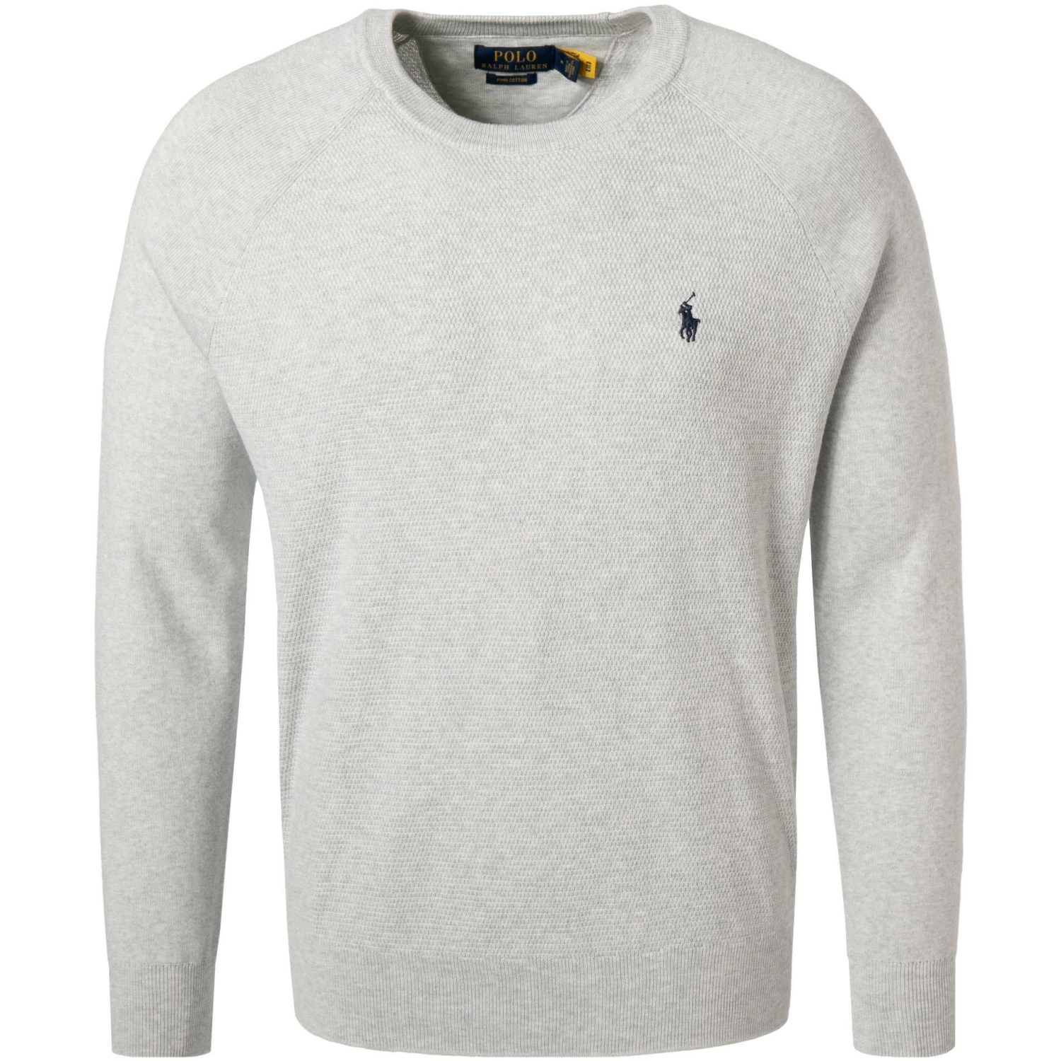 Polo Ralph Lauren Pullover 710857753/002 Pima Baumwolle, Grau meliert, Grau 3 Polo Ralph Lauren Pullover 710857753/002 Pima Baumwolle, Grau meliert, Grau