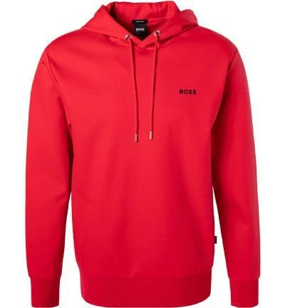 BOSS Hoodie Seeger 50462943/623 Mercerisierte Baumwolle, Rot 4 BOSS Hoodie Seeger 50462943/623 Mercerisierte Baumwolle, Rot – Bild 2