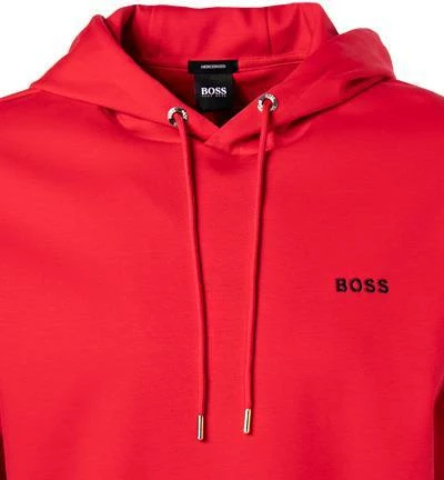BOSS Hoodie Seeger 50462943/623 Mercerisierte Baumwolle, Rot 5 BOSS Hoodie Seeger 50462943/623 Mercerisierte Baumwolle, Rot – Bild 3