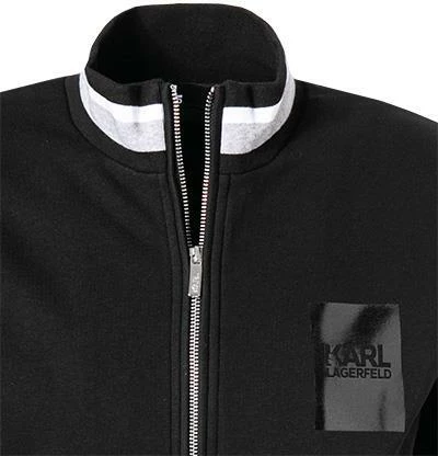 KARL LAGERFELD Sweatjacke 705081/0/521900/990 Baumwolle, Schwarz 5 KARL LAGERFELD Sweatjacke 705081/0/521900/990 Baumwolle, Schwarz – Bild 3