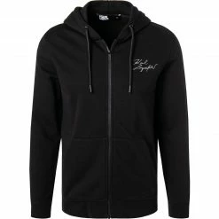 KARL LAGERFELD Sweatjacke 705402/0/521900/910 Baumwolle, Schwarz, Silber-schwarz