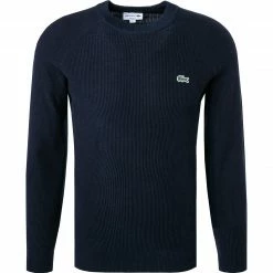 LACOSTE Pullover AH6797/HDE Classic Fit, Wolle, Marineblau, Marine