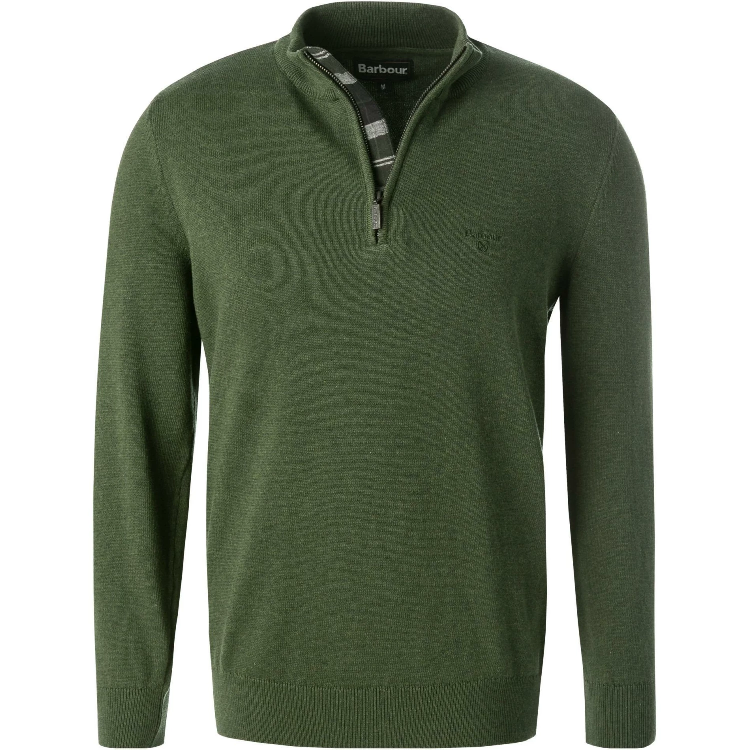 Barbour Pullover Avoch Half duffle bag MKN1222GN74 Troyer, Baumwolle, Grün meliert 3 Barbour Pullover Avoch Half duffle bag MKN1222GN74 Troyer, Baumwolle, Grün meliert