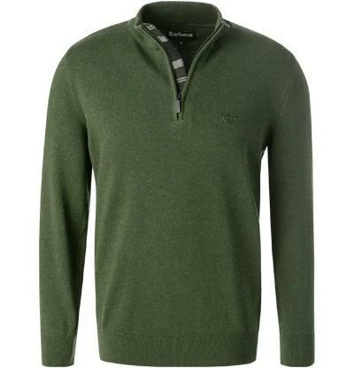 Barbour Pullover Avoch Half duffle bag MKN1222GN74 Troyer, Baumwolle, Grün meliert 4 Barbour Pullover Avoch Half duffle bag MKN1222GN74 Troyer, Baumwolle, Grün meliert – Bild 2