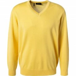 Maerz V-Pullover 490400/648 Merinowolle, Maisgelb, Hellgelb