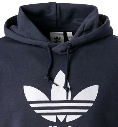 adidas ORIGINALS Trefoil Hoodie navy-white HE9497 Baumwolle 5 adidas ORIGINALS Trefoil Hoodie navy-white HE9497 Baumwolle – Bild 3