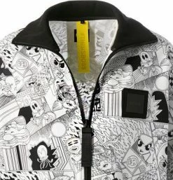 BOSS Sweatjacke Skarley Lotus 50462465/100 Baumwolle, Weiß-schwarz gemustert, Weiß -striangebote 384044 norm2