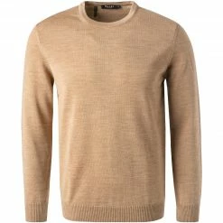 Maerz Pullover 470500/150 Modern Fit, Merinowolle, Haselnuss meliert, Haselnuss