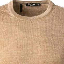 Maerz Pullover 470500/150 Modern Fit, Merinowolle, Haselnuss meliert, Haselnuss -striangebote 384068 norm2