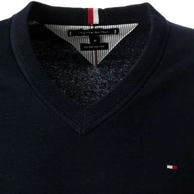 Tommy Hilfiger Pullover MW0MW22349/DW5 Baumwolle, Navy 5 Tommy Hilfiger Pullover MW0MW22349/DW5 Baumwolle, Navy – Bild 3