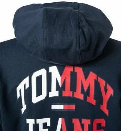 TOMMY JEANS Sweatjacke DM0DM12374/C87 Bio Baumwolle, Rücken-Print, Navy -striangebote 384140 norm4