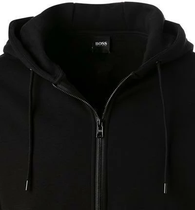 BOSS Sweatjacke Seeger 50462/001 Baumwolle, Schwarz 5 BOSS Sweatjacke Seeger 50462/001 Baumwolle, Schwarz – Bild 3
