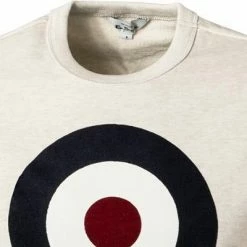 Ben Sherman Sweatshirt 0064842/021 Regular Fit, Baumwolle, Ecru meliert, Ecru -striangebote 384416 norm2