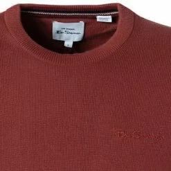 Ben Sherman Pullover 0063370/481 Regular Fit, Bio Baumwolle, Rost, Braun-rot -striangebote 384418 norm2