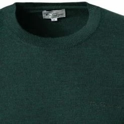 Ben Sherman Pullover 0066549/067 Regular Fit, Merinowolle, Dunkelgrün meliert, Dunkelgrün -striangebote 384420 norm2
