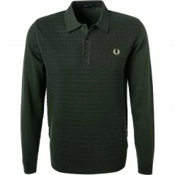 Fred Perry Pullover K2568/408 Baumwolle, Jägergrün