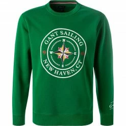 Gant Sweatshirt 2036013/316 Baumwolle, Grün