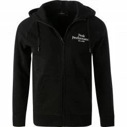 Peak Performance Sweatjacke G77265/080 Baumwolle, Schwarz