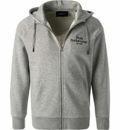 Peak Performance Sweatjacke G77265/090 Baumwolle, Grau meliert -striangebote 384721 norm