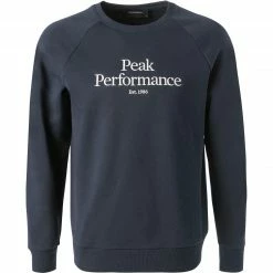 Peak Performance Sweatshirt G77281/020 Baumwolle, Dunkelblau