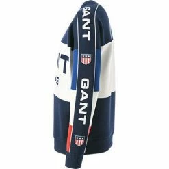 Gant Pullover 2026041/433 Relaxed Fit, Baumwolle, Blau-weiß, Nachtblau-weiß 10 Gant Pullover 2026041/433 Relaxed Fit, Baumwolle, Blau-weiß, Nachtblau-weiß -striangebote 384854 norm2