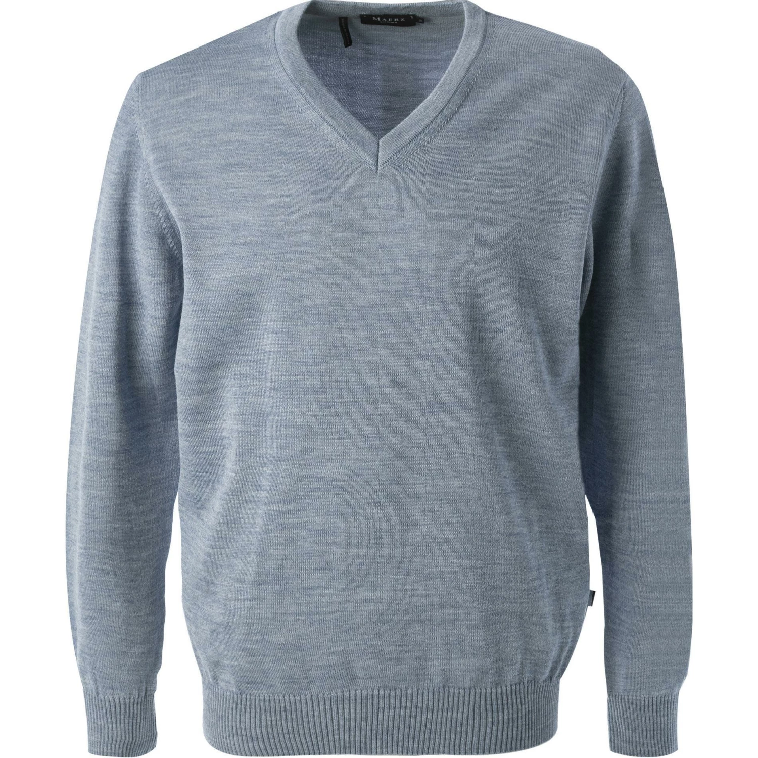 Maerz V-Pullover 490400/306 Merinowolle, Himmelblau 3 Maerz V-Pullover 490400/306 Merinowolle, Himmelblau