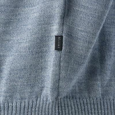 Maerz V-Pullover 490400/306 Merinowolle, Himmelblau 6 Maerz V-Pullover 490400/306 Merinowolle, Himmelblau – Bild 4