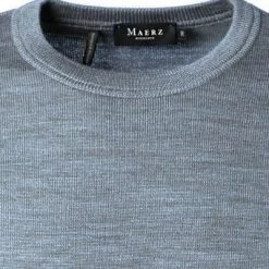 Maerz Pullover 490500/306 Merinowolle, Mittelblau -striangebote 384892 norm2
